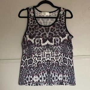 Esha Design Animal Print Tank Top